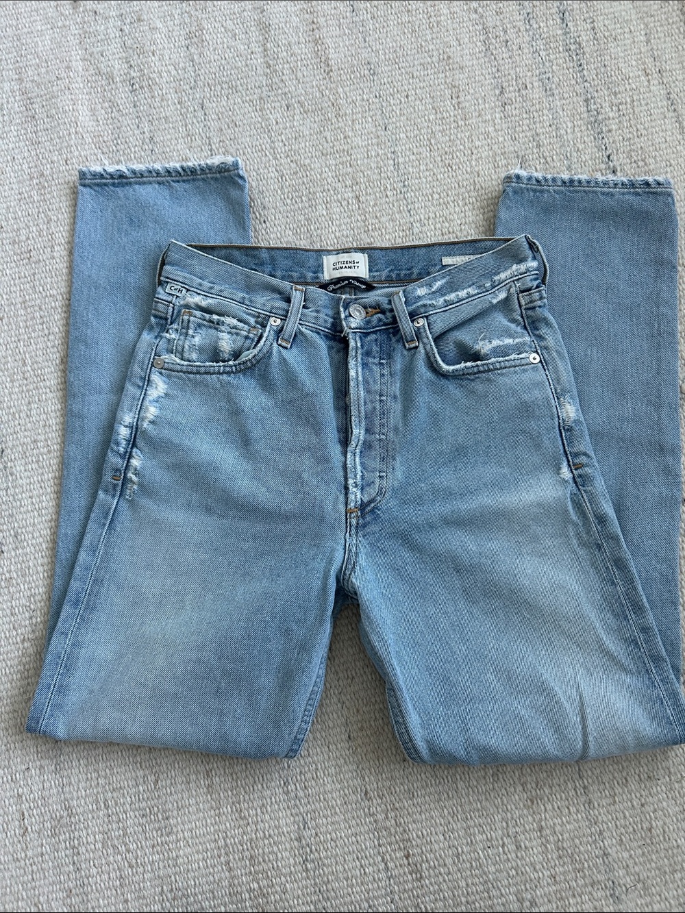 Citizens of Humanity Charlotte High Rise Straight Jeans Premium Vintage Size 24